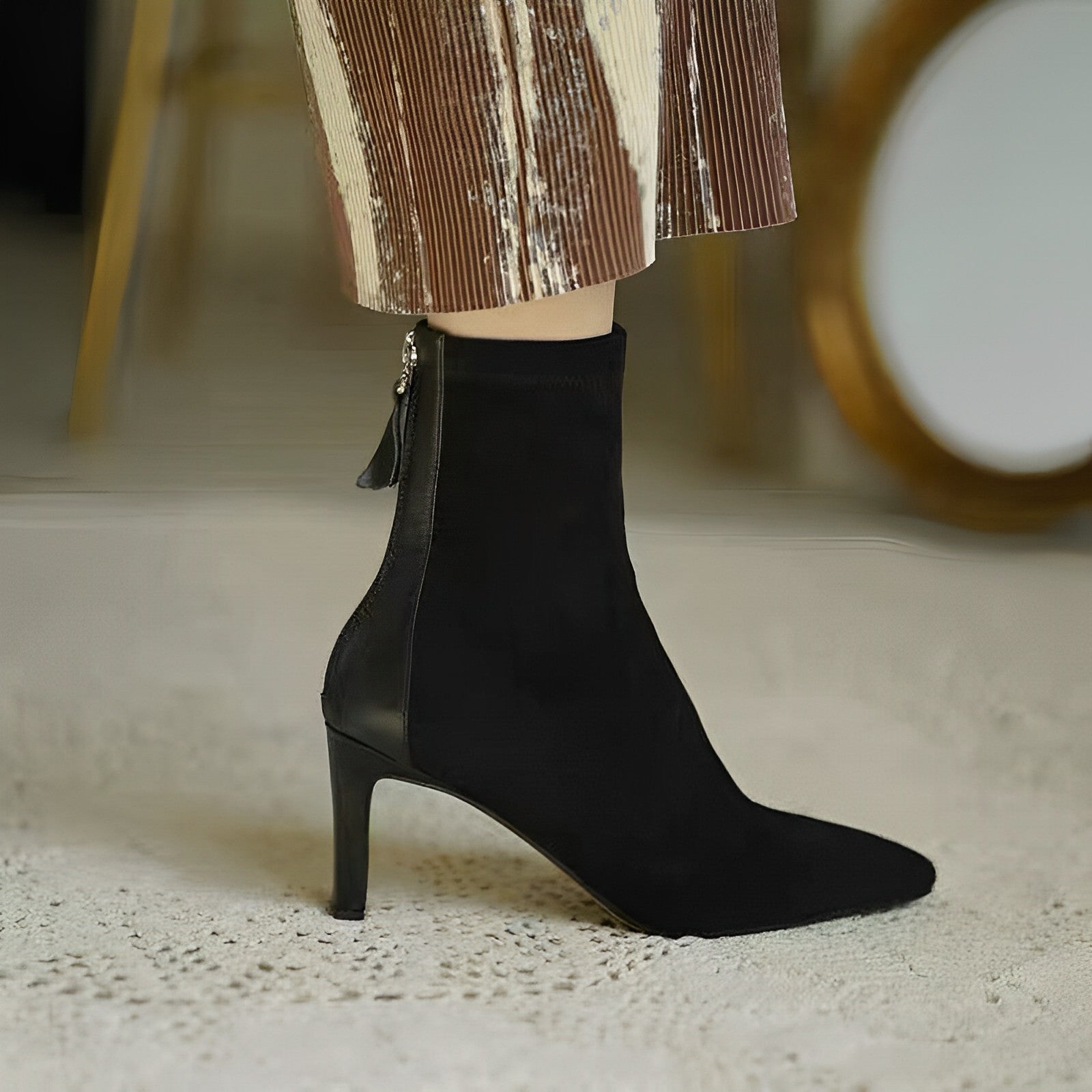 Tania | Elegant High Heel Ankle Boots