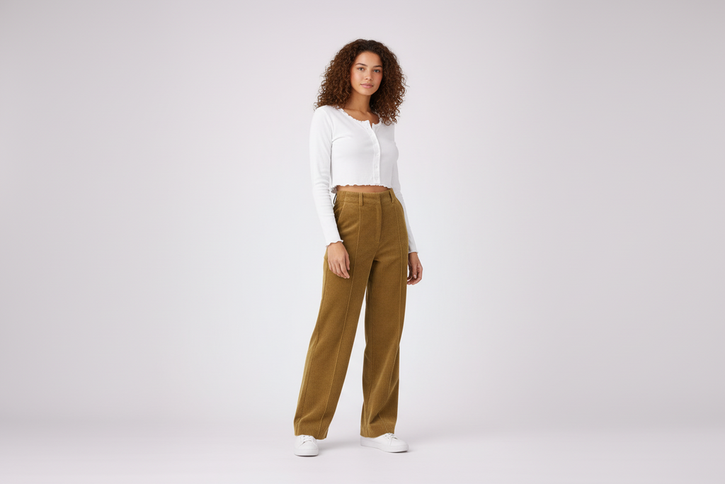 Rihanna | Corduroy Straight Leg Pants