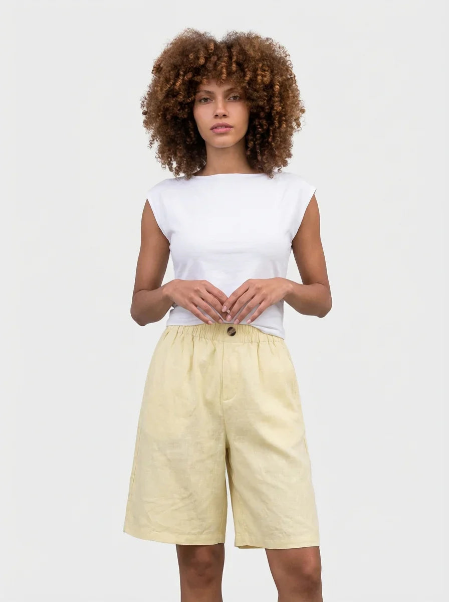 Danielle | Women’s Wide Leg Summer Knee Length Shorts
