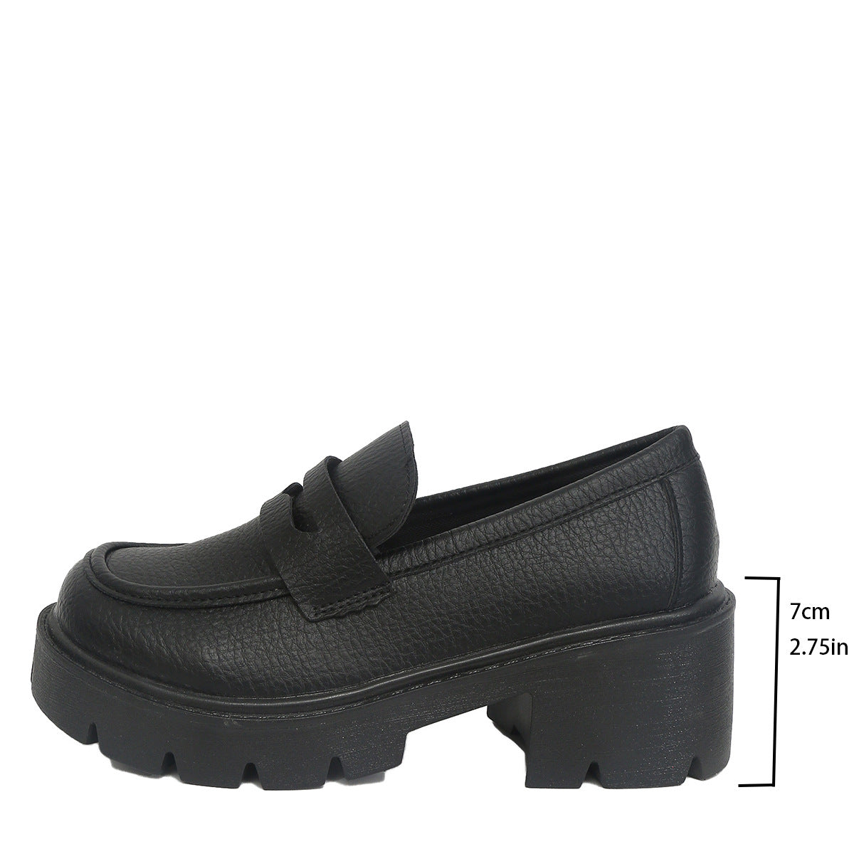 Estelle - Chunky Platform Loafers with Heel
