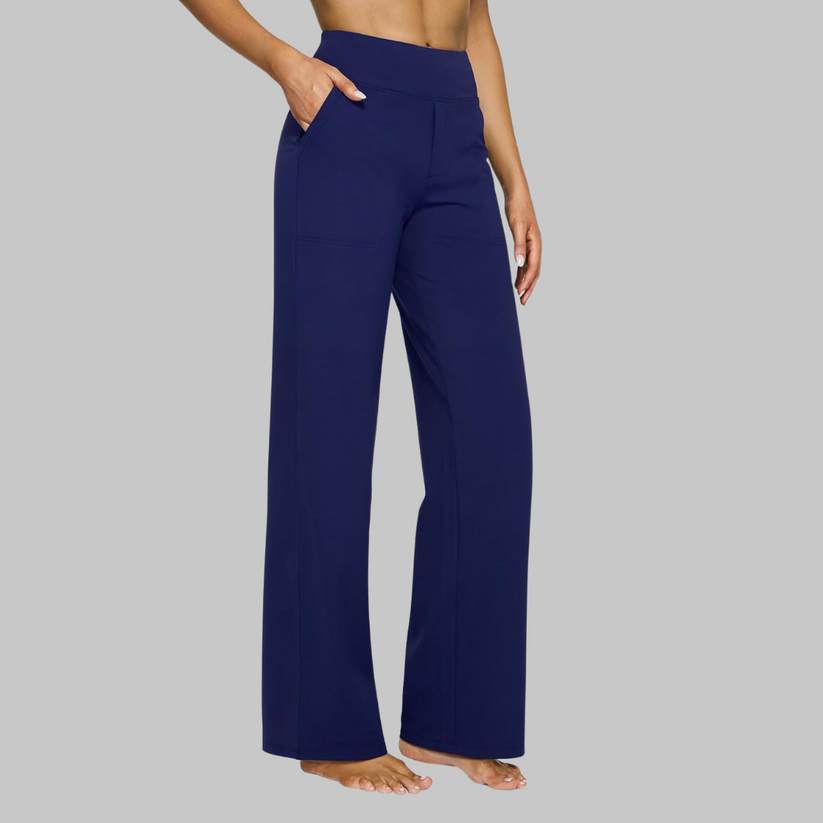 Mary | Women’s High Rise Wide Leg Stretch Dress Pants
