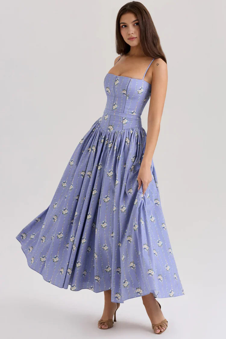 Valerie | Women’s Floral Maxi Dress Sleeveless Beach Dress