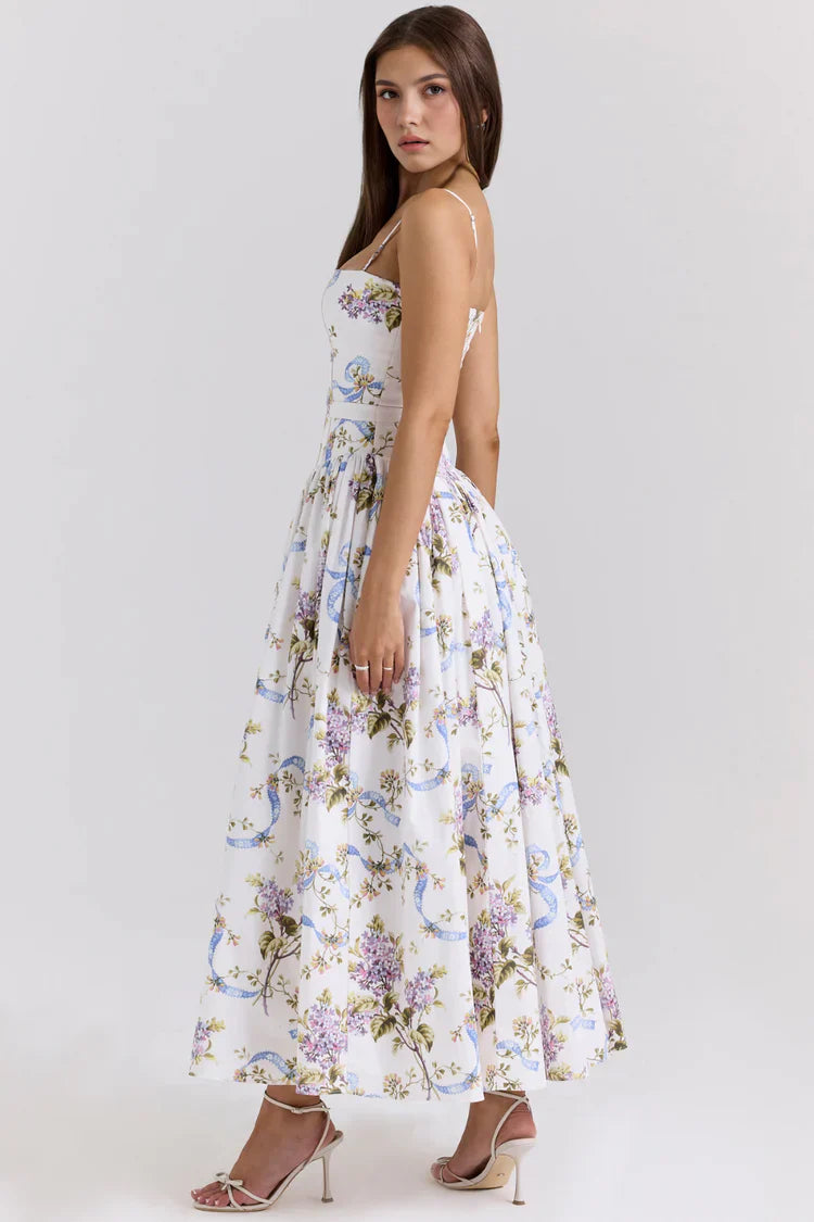 Valerie | Women’s Floral Maxi Dress Sleeveless Beach Dress