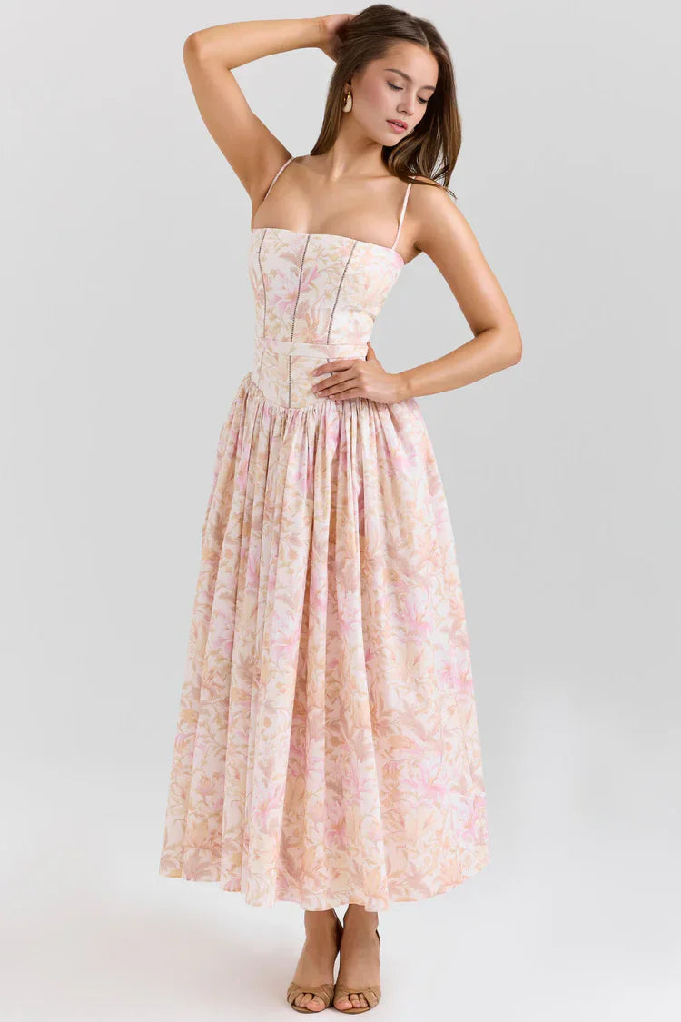 Valerie | Women’s Floral Maxi Dress Sleeveless Beach Dress