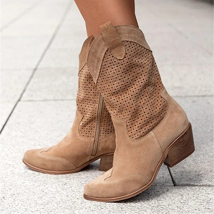 Western Charm | Orthopedic Boots for Women with Breathable Design | All-Day Comfort and Effortless Style