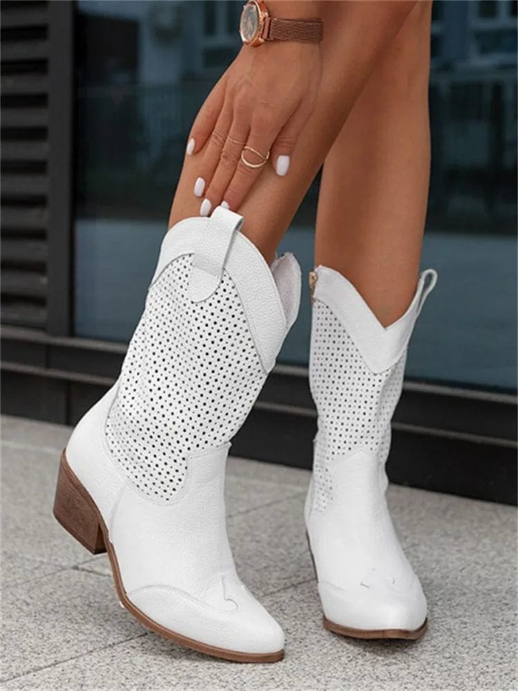 Western Charm | Orthopedic Boots for Women with Breathable Design | All-Day Comfort and Effortless Style