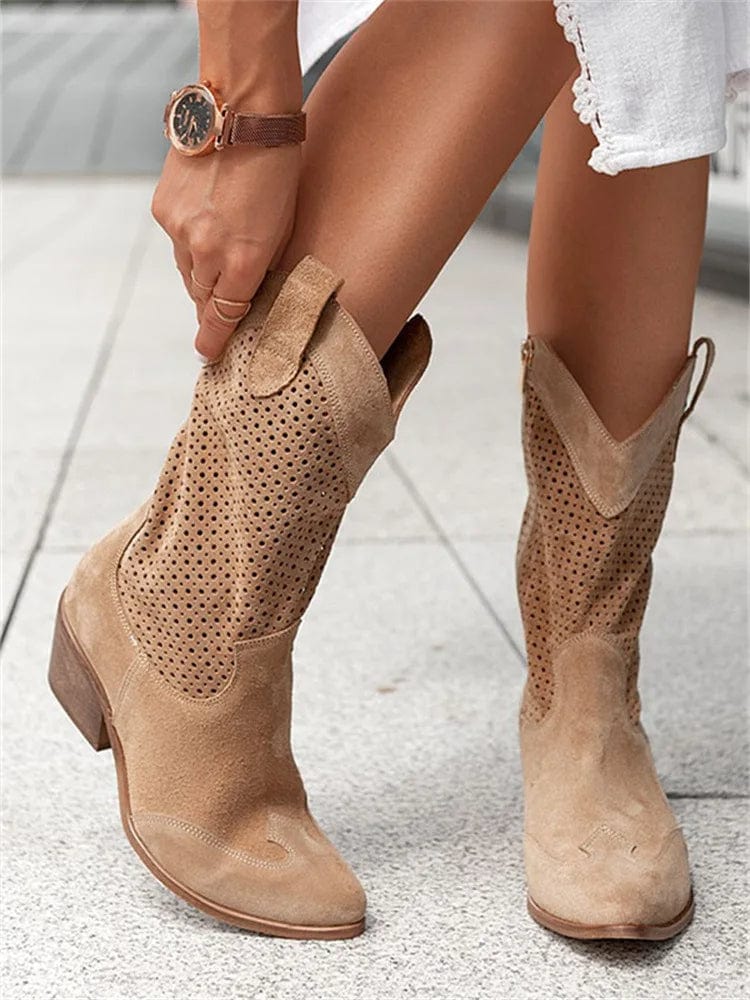 Western Charm | Orthopedic Boots for Women with Breathable Design | All-Day Comfort and Effortless Style