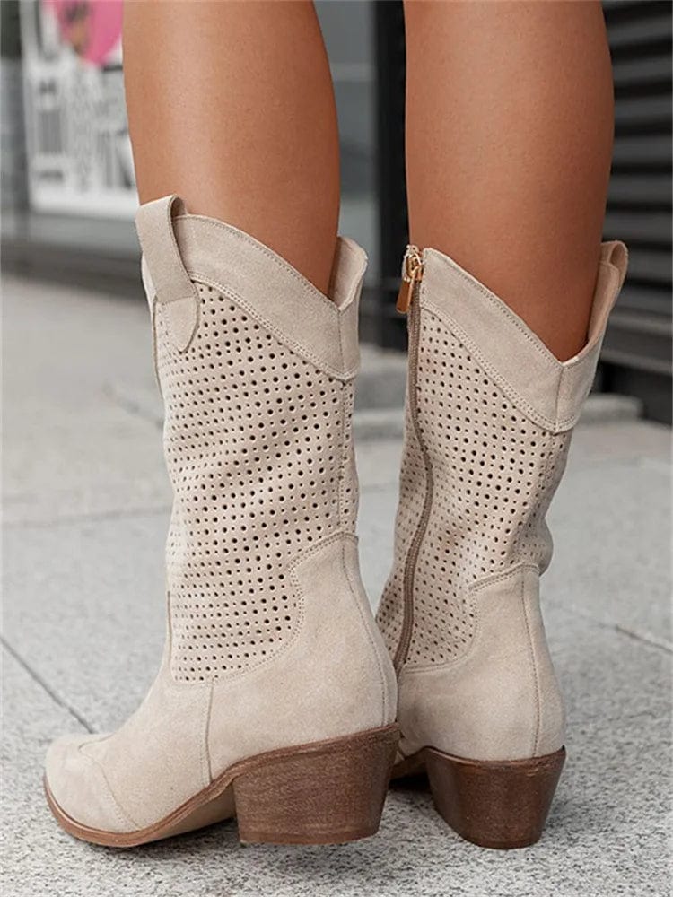 Western Charm | Orthopedic Boots for Women with Breathable Design | All-Day Comfort and Effortless Style