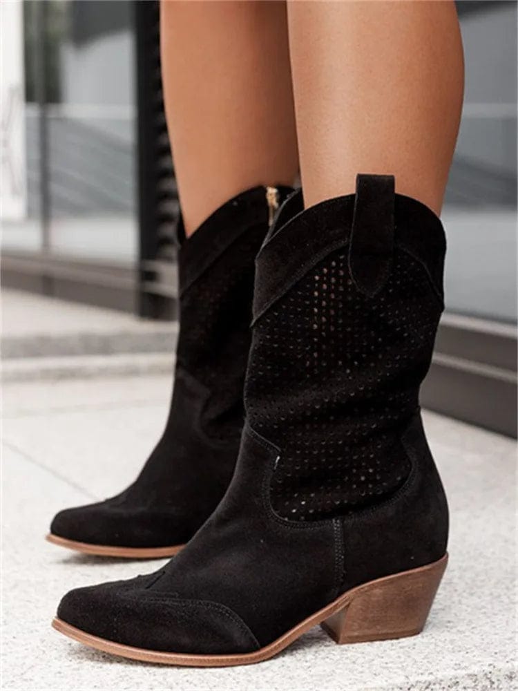 Western Charm | Orthopedic Boots for Women with Breathable Design | All-Day Comfort and Effortless Style