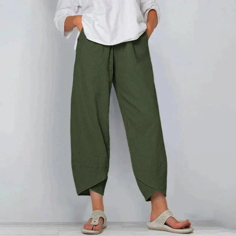 Chastity | Women's Pockets Cropped Summer Pants