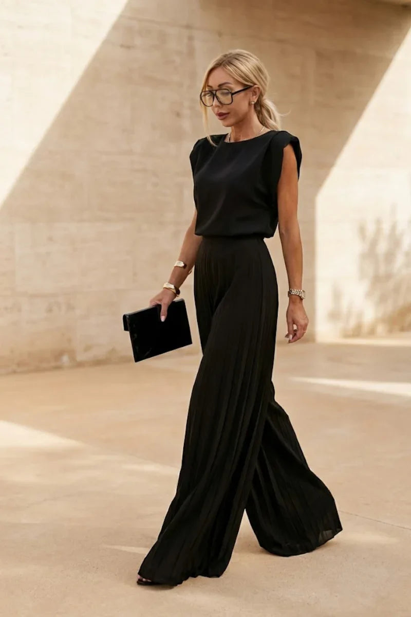 Daisy | Women’s Round Neck Sleeveless Two Piece Set