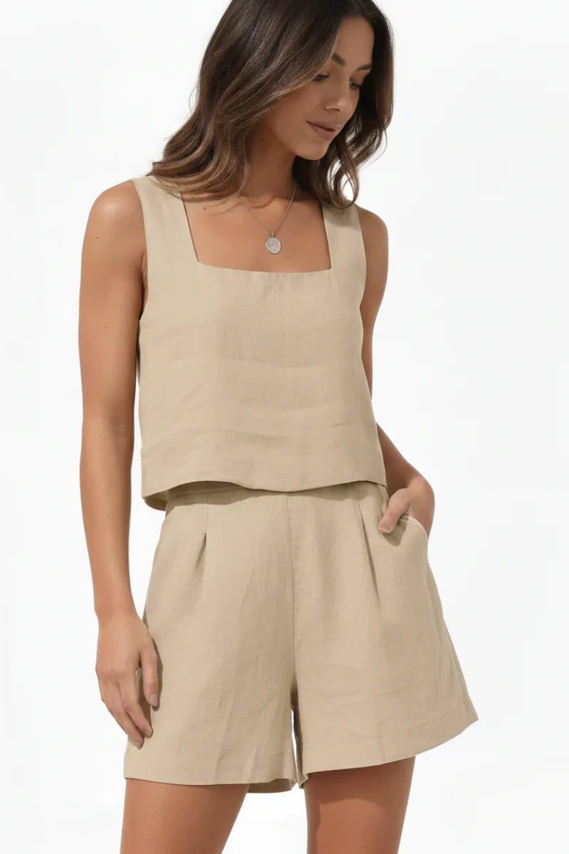 Evie | Women’s Sleeveless Two Piece Summer Set