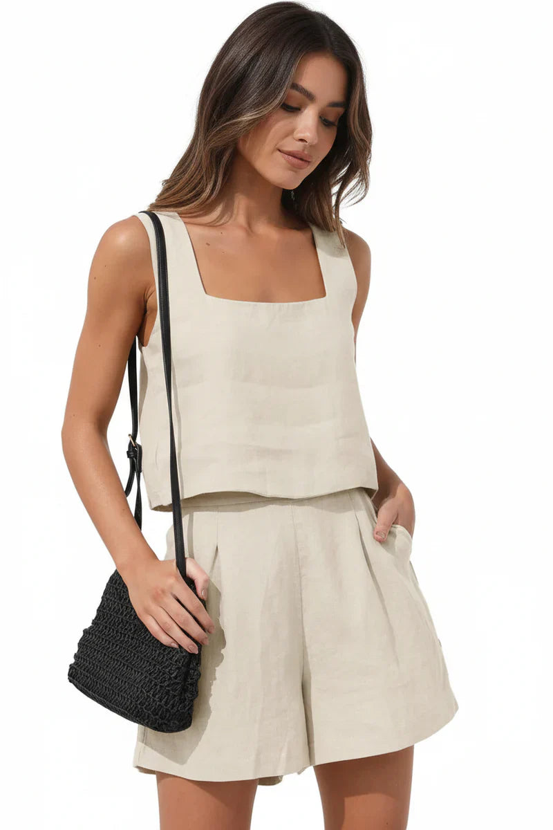 Evie | Women’s Sleeveless Two Piece Summer Set