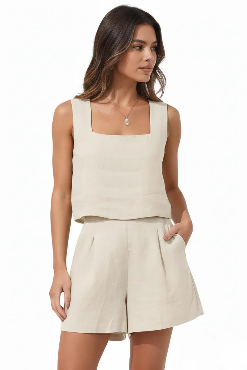 Evie | Women’s Sleeveless Two Piece Summer Set