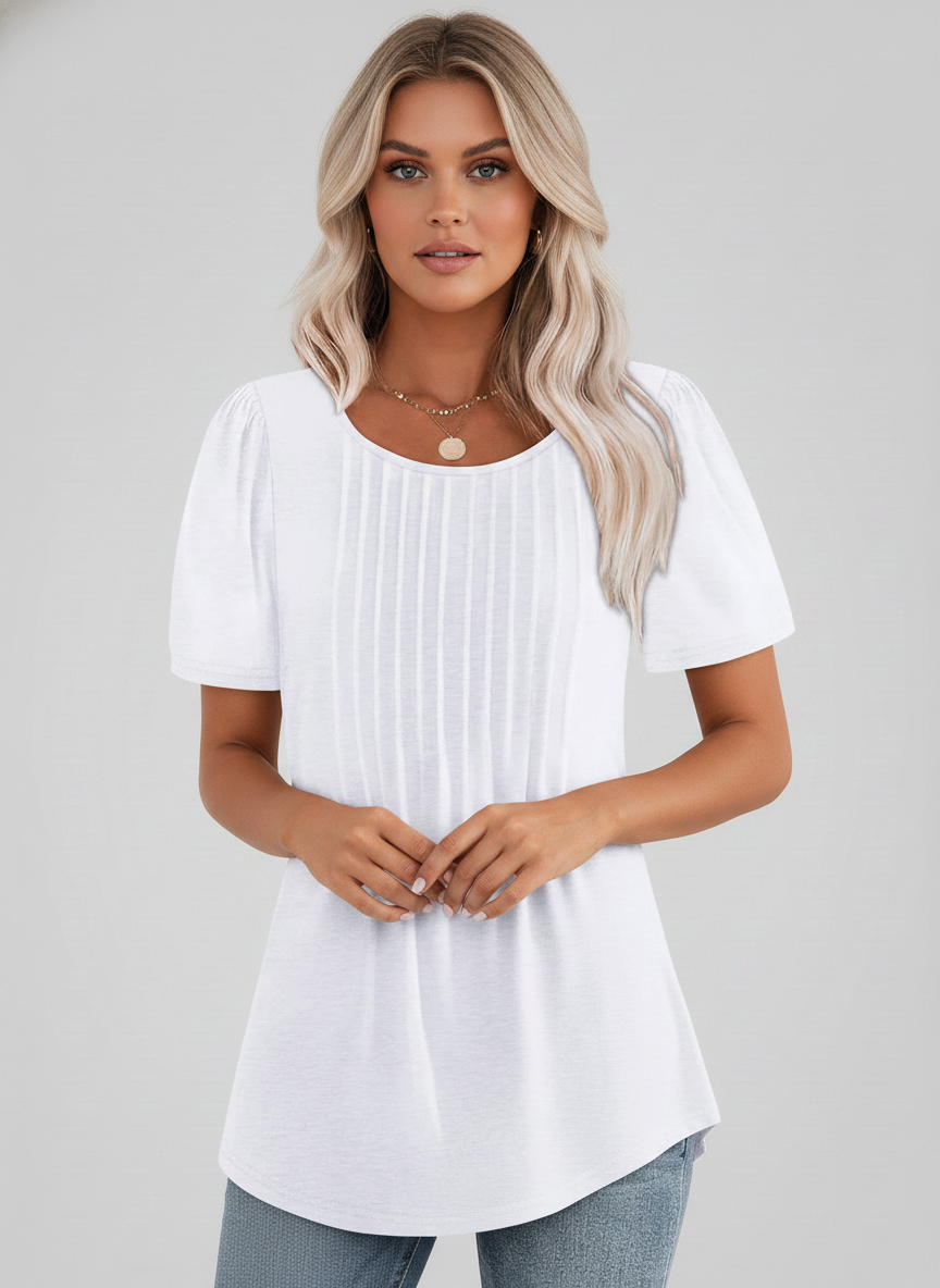Rose | Women’s Round Neck Short Sleeve Summer Top