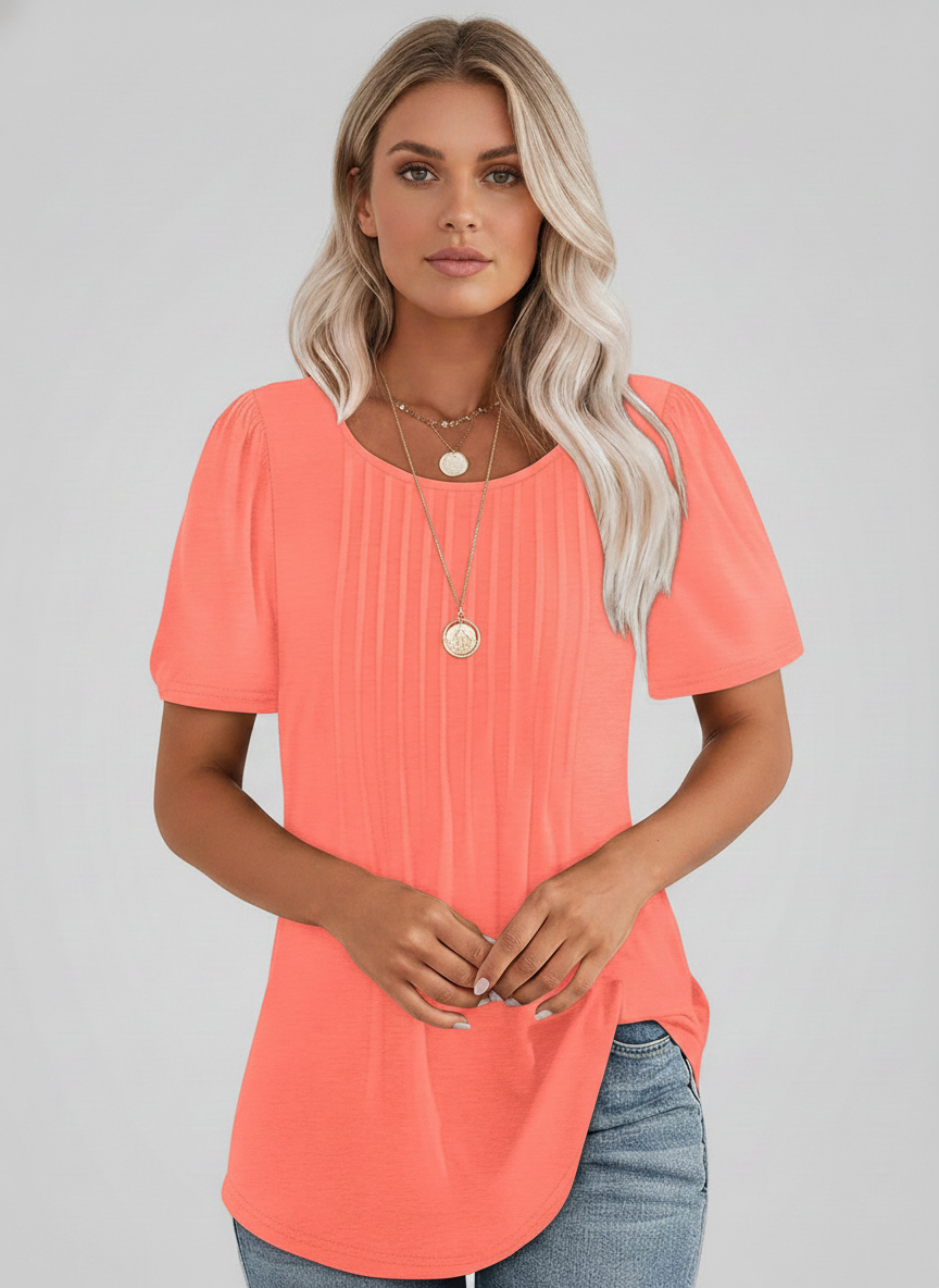 Rose | Women’s Round Neck Short Sleeve Summer Top